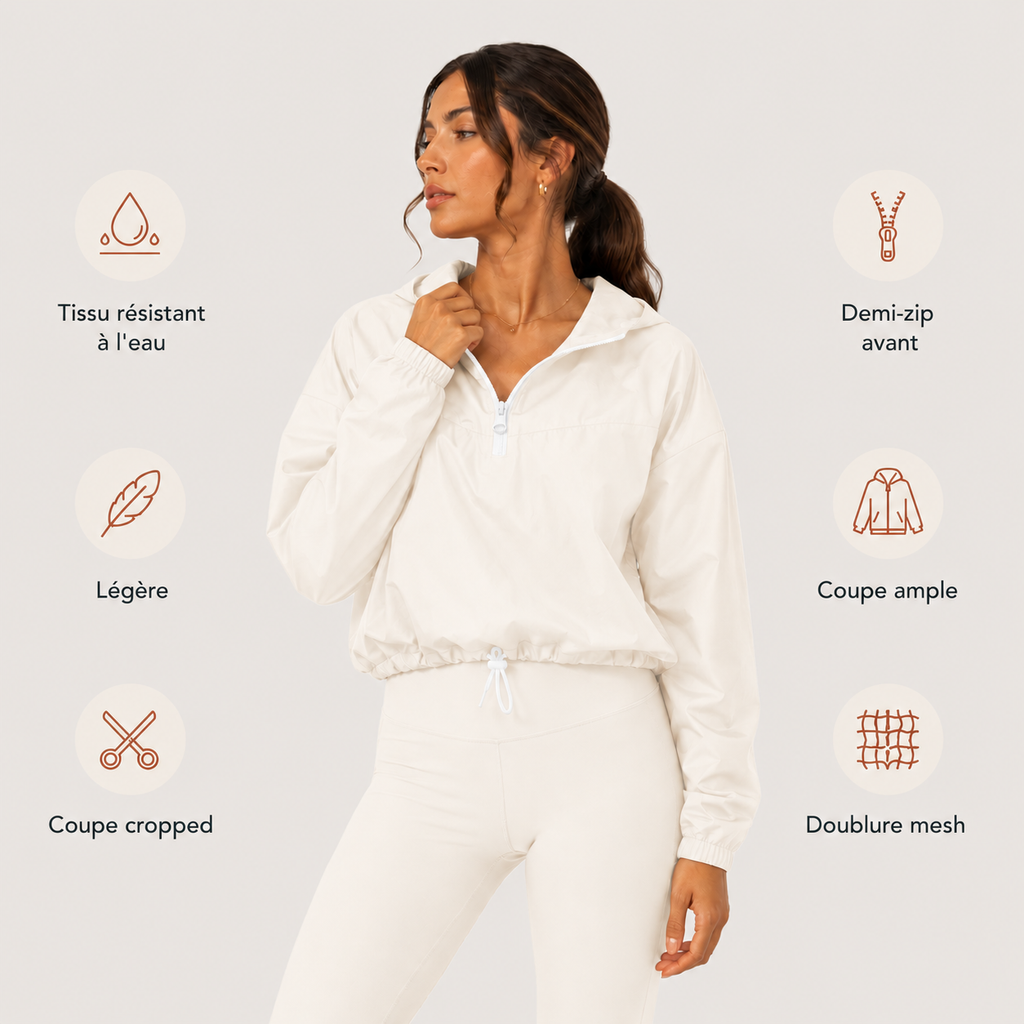 Women’s cropped windbreaker